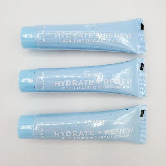 🌴5/$50 3x Glow on 5th HYDRATE + RENEW Replenishing Night Cream 15 mL each NEW - Picture 1 of 6